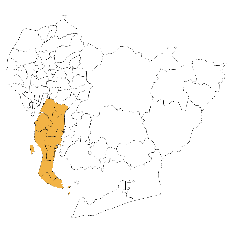 施工可能地域マップ -- 知多半島全域